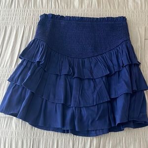 royal blue ruffle skirt!
